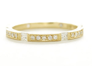 Eternity Square Diamond Pave Band