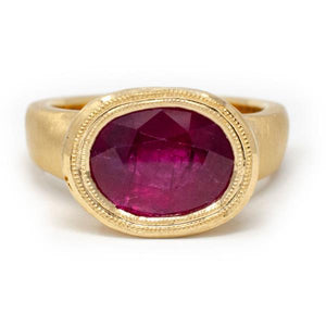 Royal Seal Ruby Ring