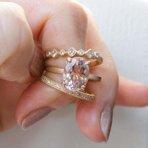 Stacking Unicorn Ombre Pave Diamond Band