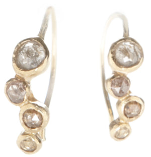 Wabi Sabi Opaque Diamond Earrings